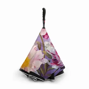 The Kingdom Of Peonies Reverse Umbrella