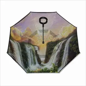 Among The Waterfalls Reverse Umbrella