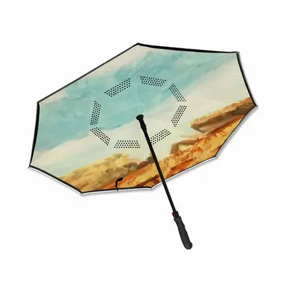 Gold Station 2 Reverse Umbrella