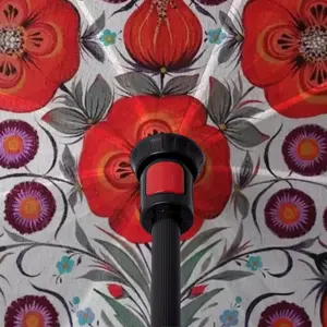 Poppy Flowers In A Pot Reverse Umbrella