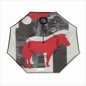 Wwf Przewalskis Horse Reverse Umbrella