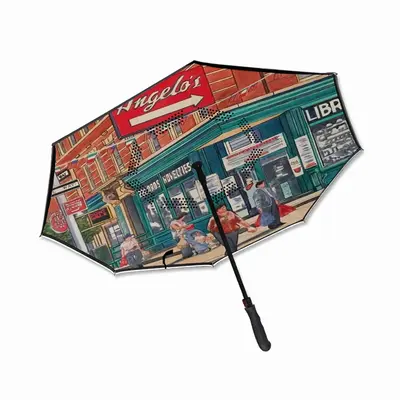 Angelos Italian Restaurant Little Italy New York City Reverse Umbrella