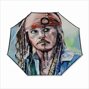 Johnny Depp Jack Sparrow Reverse Umbrella