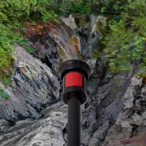 Oil Landscape Rocky Gorge With Rough River Reverse Umbrella