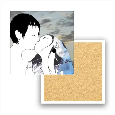 Fairy And Jamie Ceramic Coaster (Square)