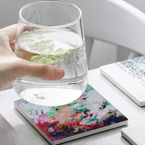 Infinite Garden 3 Ceramic Coaster (Square)