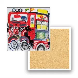 Lisbon Tuk-Tuk Ceramic Coaster (Square)