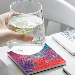 A Field Of Energy S Ceramic Coaster (Square)