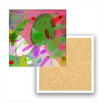 Abstractionation Ceramic Coaster (Square)