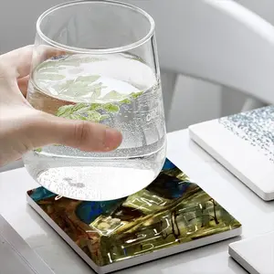 Aououou Ceramic Coaster (Square)