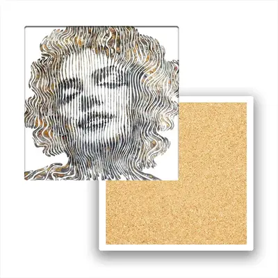 Marylin A Jamais Ceramic Coaster (Square)