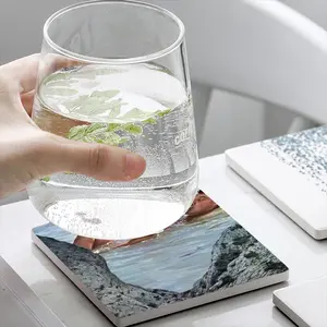 To The Sea Ceramic Coaster (Square)