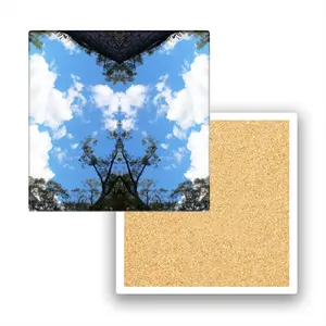 Holy Cloud Smokes Ceramic Coaster (Square)