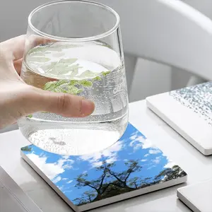 Holy Cloud Smokes Ceramic Coaster (Square)