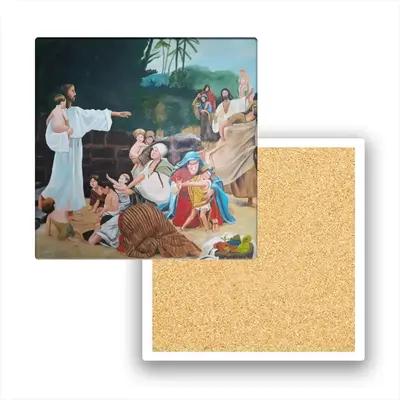 Culture Of Life Ceramic Coaster (Square)