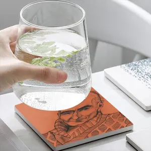 Portrait Of Sergei Ceramic Coaster (Square)