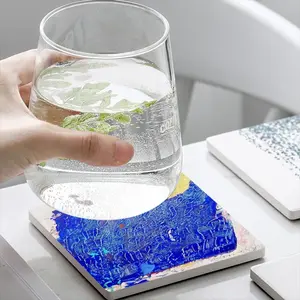 The Sun Of The Night Ceramic Coaster (Square)