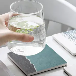 Finding The Balance Ceramic Coaster (Square)