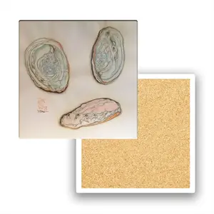 Abalone Ceramic Coaster (Square)