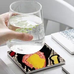 Web Ceramic Coaster (Square)