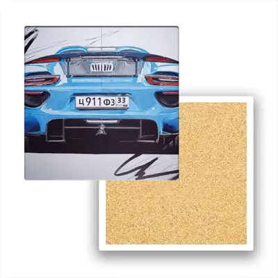 Porsche Spyder Ceramic Coaster (Square)