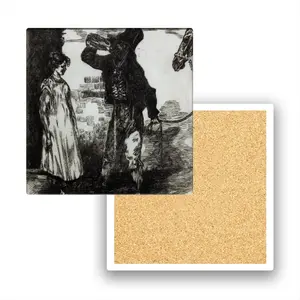 After Gericault C Ceramic Coaster (Square)