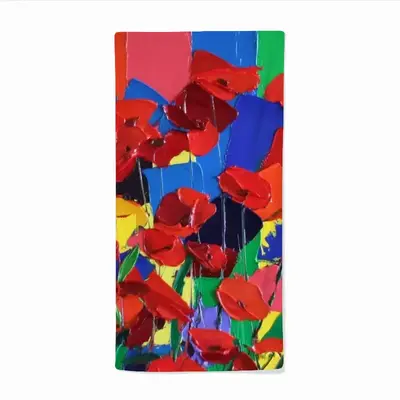 Poppies Microfiber Towel