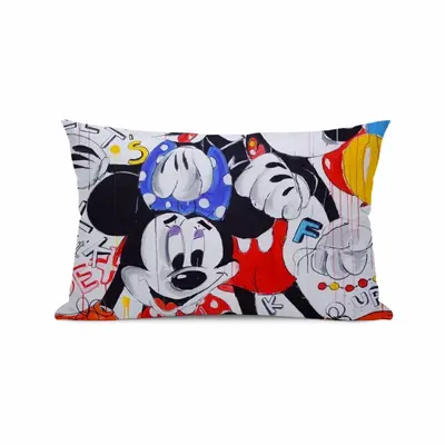 Dance In Threesome Polyester Pillow (Rectangle, Multi-Size)