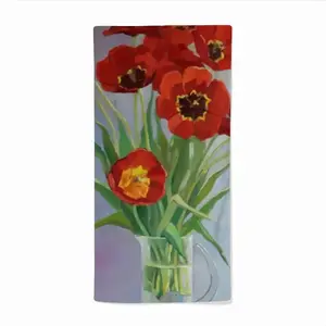 Tulips Microfiber Towel