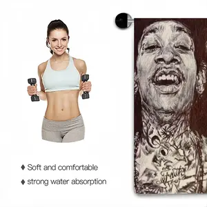 Wiz Khalifa Portrait Microfiber Towel