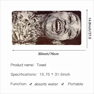 Wiz Khalifa Portrait Microfiber Towel