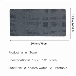 Anthracite Microfiber Towel