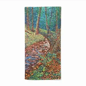 Stream In The Forest Microfiber Towel