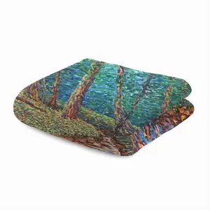 Stream In The Forest Microfiber Towel