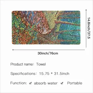 Stream In The Forest Microfiber Towel