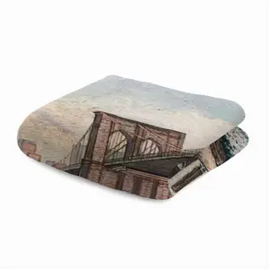 Brooklyn Bridge In Oil Microfiber Towel