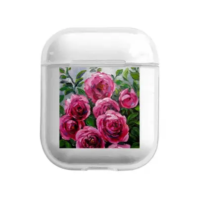 Pink Climbing Roses Airpods 1 Case