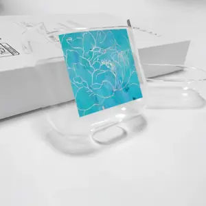 Turquoise Peony Airpods 1 Case