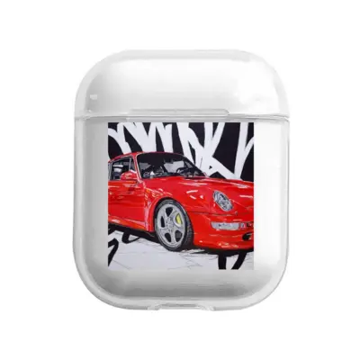 Porsche Turbo Red Airpods 1 Case