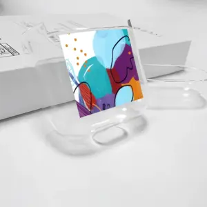 Orange Joy And Cerulean Skies Airpods 1 Case