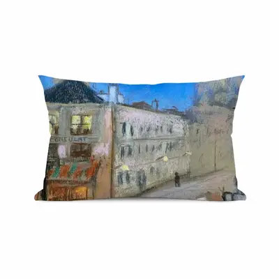 Good Night Montmatre- Paris Nocturne Polyester Pillow (Rectangle, Multi-Size)