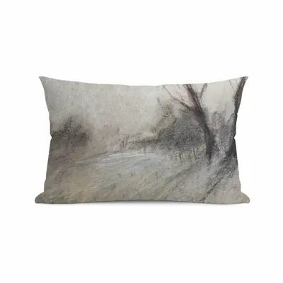 Bare Tree Polyester Pillow (Rectangle, Multi-Size)