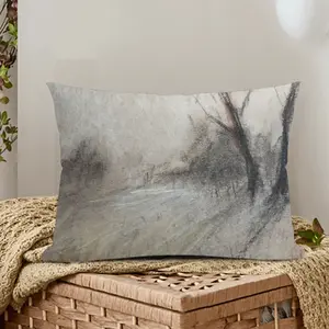 Bare Tree Polyester Pillow (Rectangle, Multi-Size)