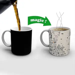 Micro-Grid Heat Sensitive Color Changing Mug