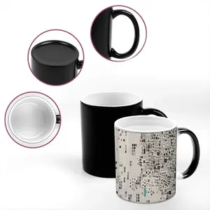 Micro-Grid Heat Sensitive Color Changing Mug