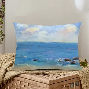 At The Beach Polyester Pillow (Rectangle, Multi-Size)