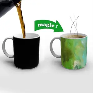 Green 3 Heat Sensitive Color Changing Mug