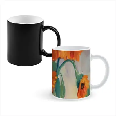 Sunflowers Heat Sensitive Color Changing Mug