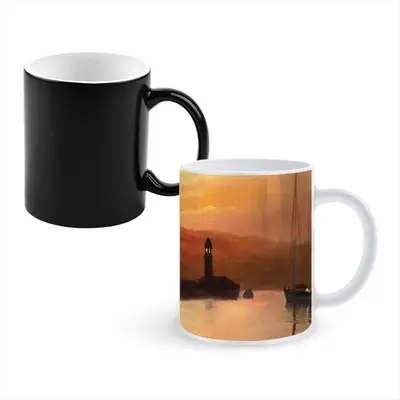 Gold Sea Sunset Heat Sensitive Color Changing Mug