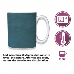 Aqua Blue Heat Sensitive Color Changing Mug